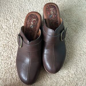 Boc Stylish brown leather clogs / NWOT Host Pick